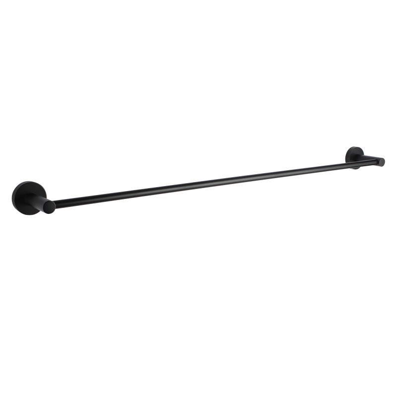 LUCID PIN – 800mm Black Cuttable Single Towel Rail