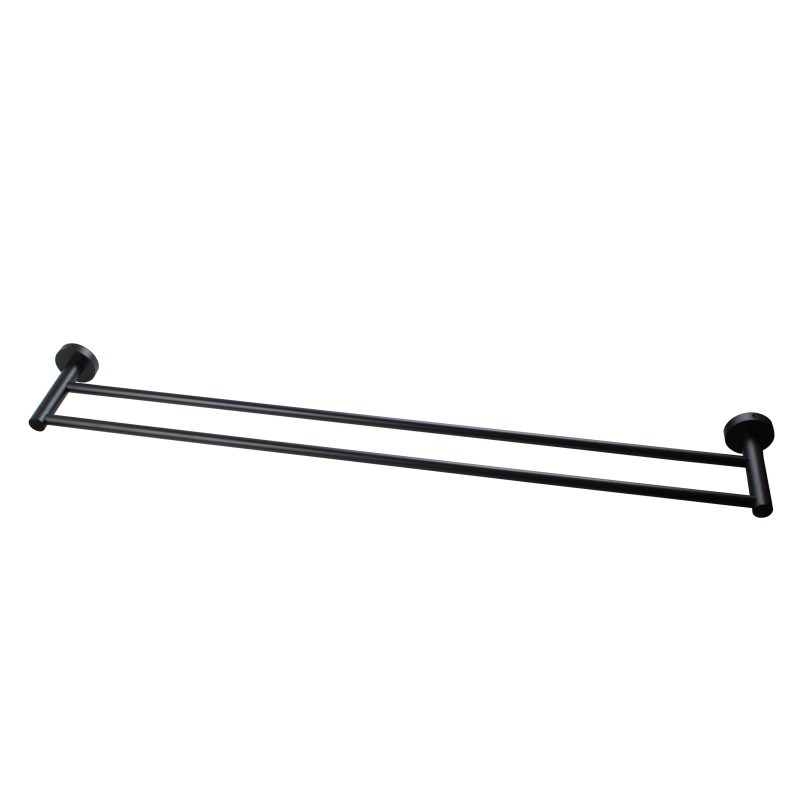 LUCID PIN – Black Cuttable Double Towel Rail
