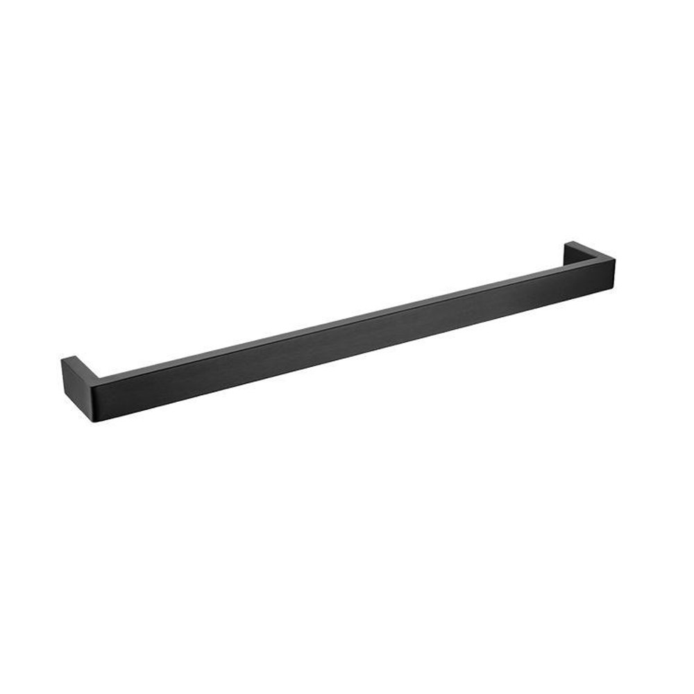 IVANO – 600mm Black Single Towel Rail