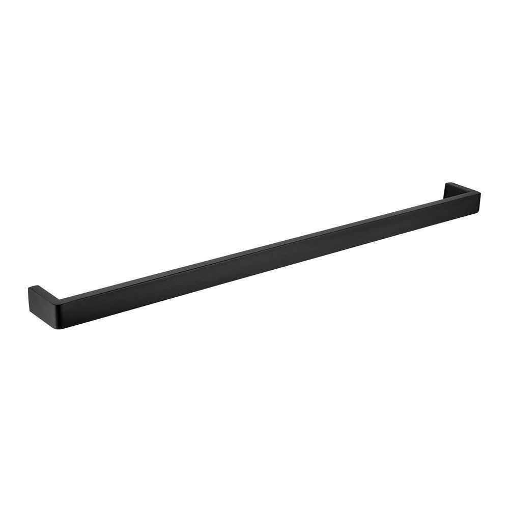 IVANO – 800mm Black Single Towel Rail