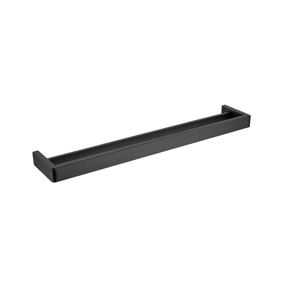 IVANO – 600mm Black Double Towel Rail