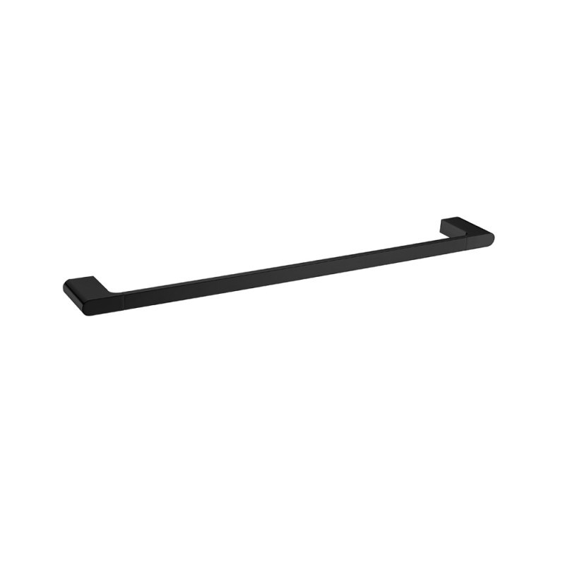 VOG – 600mm Black Single Towel Rail