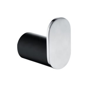 RUSHY – Black & Chrome Robe Hook