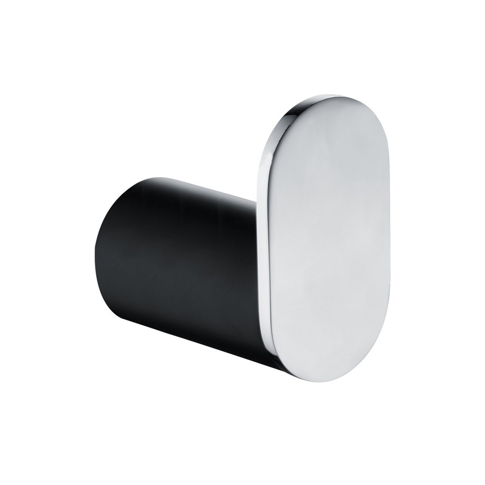 RUSHY – Black & Chrome Robe Hook