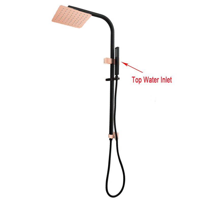 10″ Black & Rose Gold Shower Station