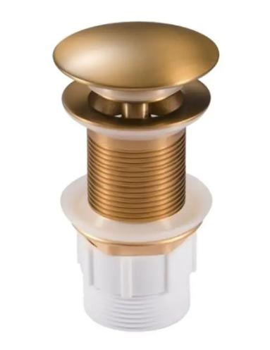 Brushed Brass Pop Up Waste No Overflow