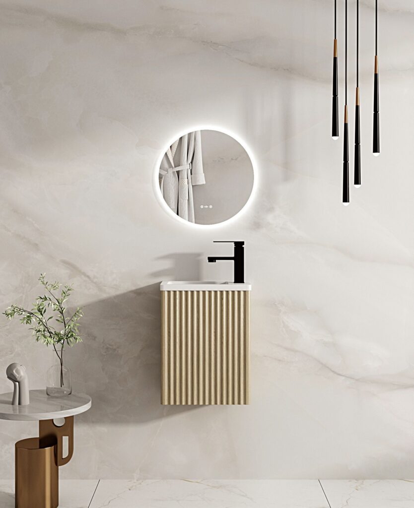 Fluted Rhea Wall-Hung Cabinet