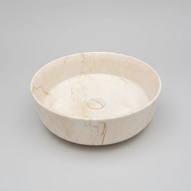 405*405*130mm Matte Stone Marble Above Counter Basin (32mm Nonoverflow)