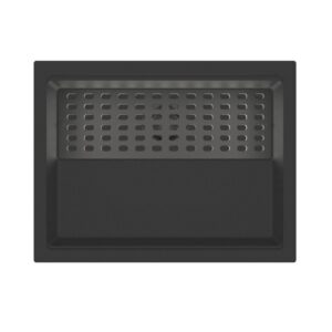 Black Carysil Harmony Big Bowl Granite Single Bowl Stone Kitchen Sink 610*457*253mm(with Bottom Grid & Colander)
