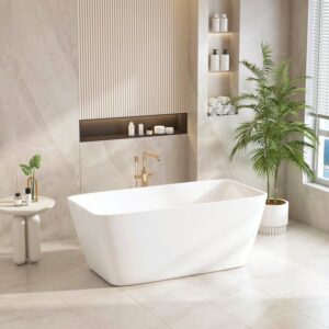 Venice Freestanding Bathtub – Gloss White