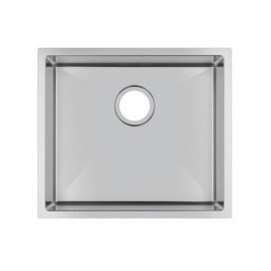 510x450x230mm Chrome Stainless Steel Single Bowl Kitchen Sink